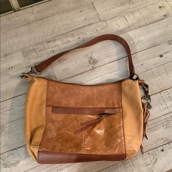 The Sak Tan and Brown Medium Sized Shoulder Bag - Picture 1 of 10